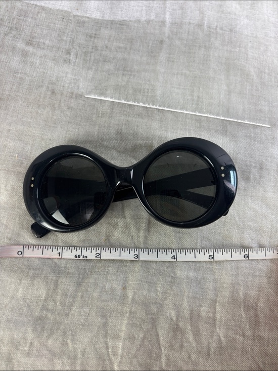VINTAGE RACY BLACK 60S AMERICAN SUNGLASSES main image 5